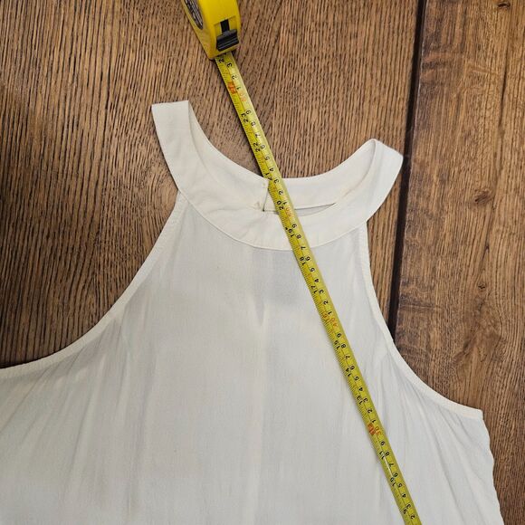 Revolve ASTR Silk Tank Lace Trim Romantic Blouse Top Size Medium - Picture 13 of 16